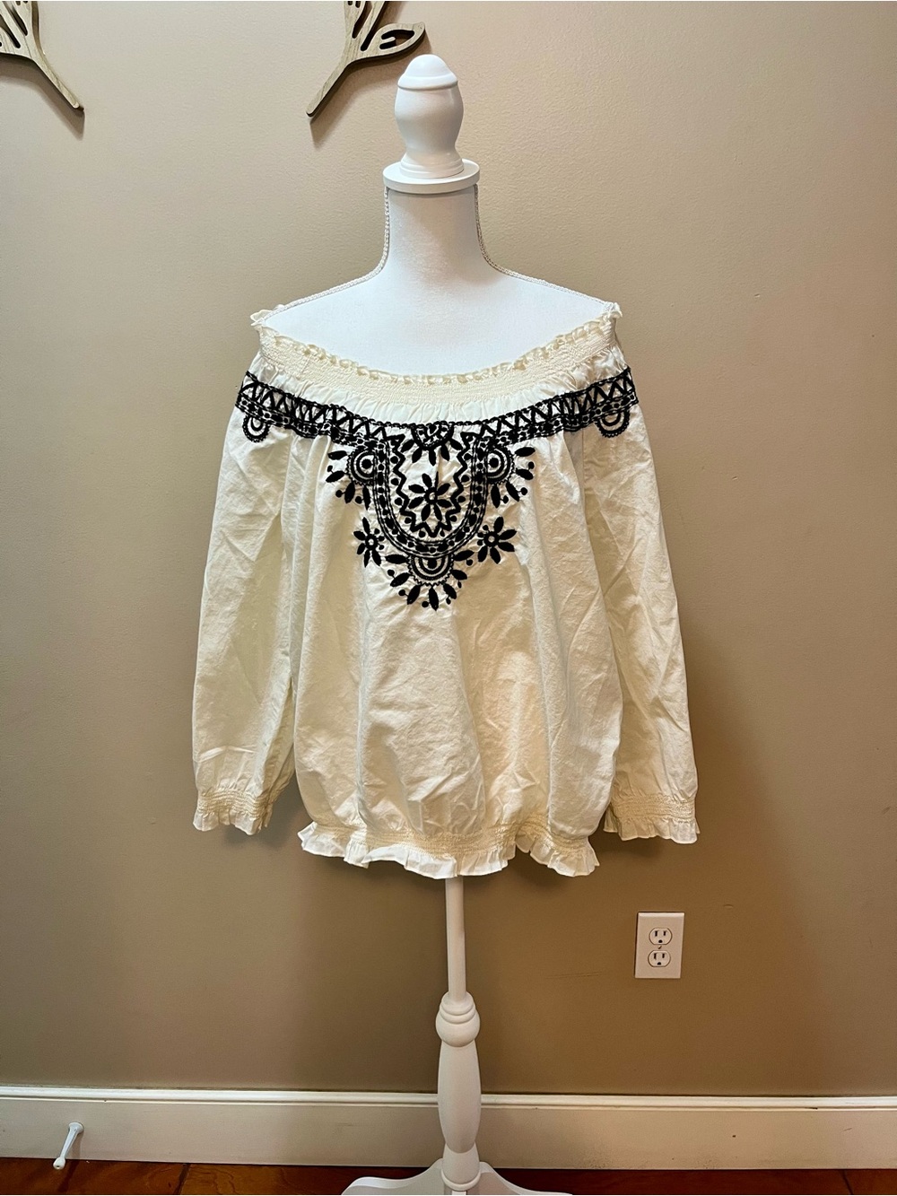 Style & Co. Boho Peasant Blouse Size 16